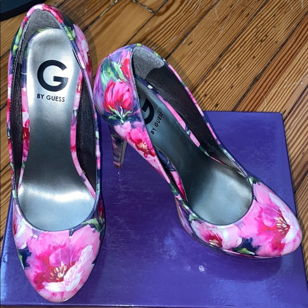 GUESS Floral Heels